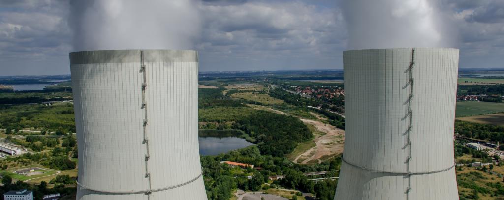 Kraftwerk Lippendorf im mitteldeutschen Braunkohlerevier bei Leipzig