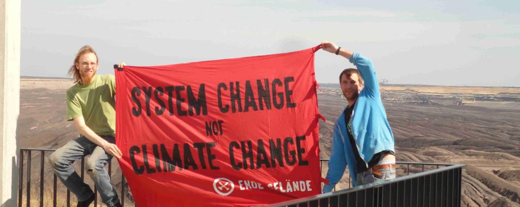 system change not climate change